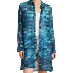 🟩SALE 7️⃣5️⃣% off🟩
Coverup long button up turquoise blue NWOT